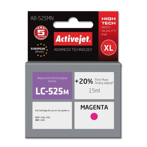 Activejet AB-525MN Ink Cartridge (Replacement for ...