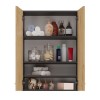 Topeshop POLA MINI DD ANT/ART bathroom storage cabinet Graphite, Oak