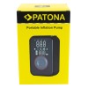 PATONA Electric tire inflator 10.3 bar / 150 PSI Powerbank and LED light Black