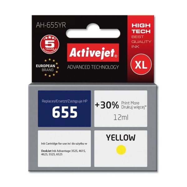 Activejet AH-655YR ink (replacement for HP ...