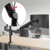 Maclean 3 monitor mount, gas spring, 17"-27", 2-8kg, black, MC-137