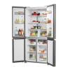 Candy Refrigerator | CFQQ5T817EPS | Energy efficiency class E | Free standing | Side by side | Height 181.5 cm | No Frost system | Fridge net capacity 311 L | Freezer net capacity 156 L | Display | 35 dB | Silver