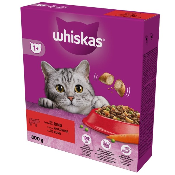 WHISKAS with delicious beef - dry ...