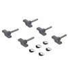 Round aluminium shower stool