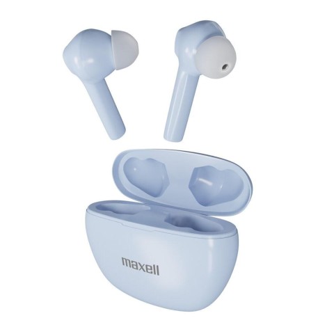 Maxell Dynamic+ wireless headphones with charging case Bluetooth blue