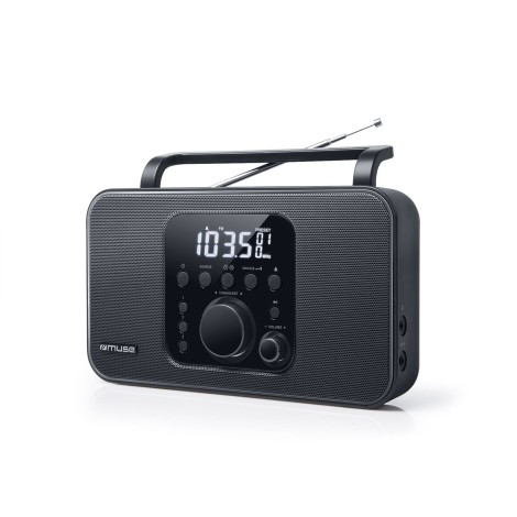 Muse | Radio | M-091R | Alarm function | AUX in | Black
