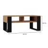 Topeshop MODERN 2P ART CZ coffee/side/end table Coffee table Rectangular shape 2 leg(s)