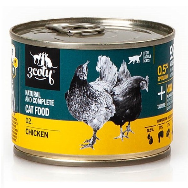 3Coty CHICKEN with Spirulina for Adult ...