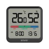 SAVIO Wireless weather station, temperature and humidity sensor, indoor use, LCD screen, clock, date, handle with magnet, CT-01/B Black