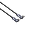 UNITEK USB-C CABLE DUAL 90° M/M 1M