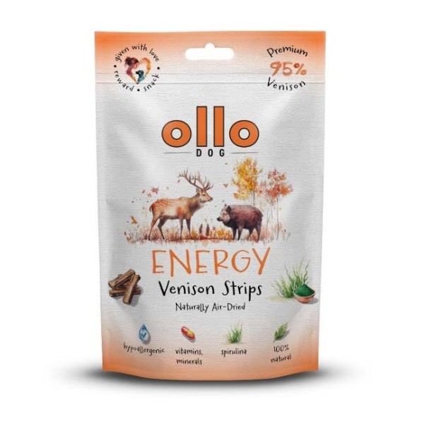 OLLO Air-Dried Energy Venison strips - ...