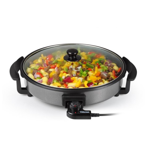 Tristar | Multifunctional grill pan | PZ-2964 | Diameter 40 cm | Grill | 1500 W | Lid included | Fixed handle | Black