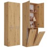 Topeshop NEL 2K DD ART KPL bathroom storage cabinet Oak