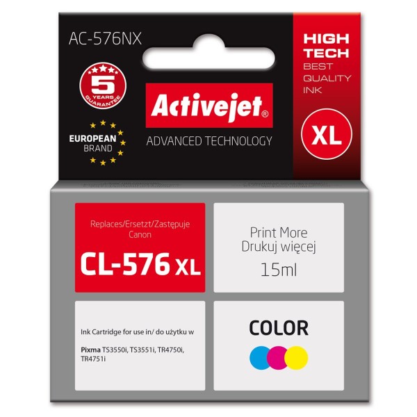 Activejet AC-576NX Canon printer ink, replacement ...