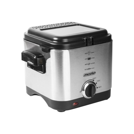 Mesko | Deep Fryer | MS 4910 | Power 900 W | Capacity 1.5 L | Silver