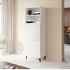 Cabinet ABETO 60x40x176.5 cm white/gloss white