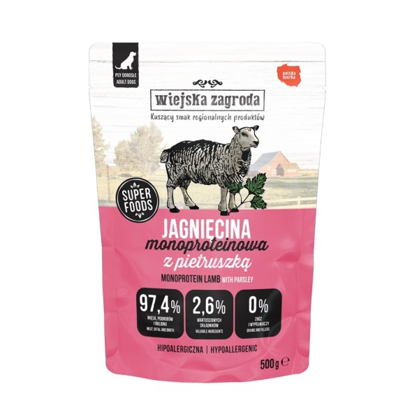 WIEJSKA ZAGRODA Monoprotein Lamb - wet ...