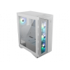 MSI MPG GUNGNIR 110R WHITE Mid Tower Gaming Computer Case 'White, 4x 120mm ARGB Fan, 1 to 6 ARGB Control board, USB Type-C, Tempered Glass, Center, ATX, mATX, mini-ITX'
