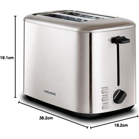 Morphy Richards 222067 toaster 7 2 slices 800 W Stainless steel