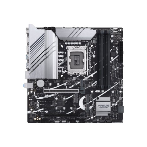 Asus | PRIME Z790M-PLUS | Processor family Intel | Processor socket LGA1700 | DDR5 | Supported hard disk drive interfaces SATA, M.2 | Number of SATA connectors 4