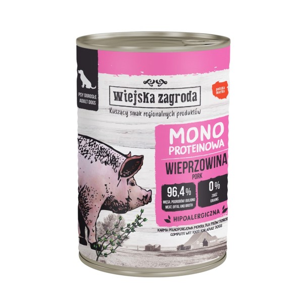 WIEJSKA ZAGRODA Mono-protein Pork - wet ...