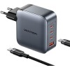 Ładowarka Vention 100W GaN 1x USB-A 3x USB-C + kabel USB-C do USB-C 1m
