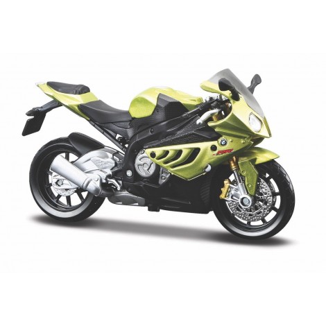 Model Motocykl BMW S 1000RR z podstawką 1/18