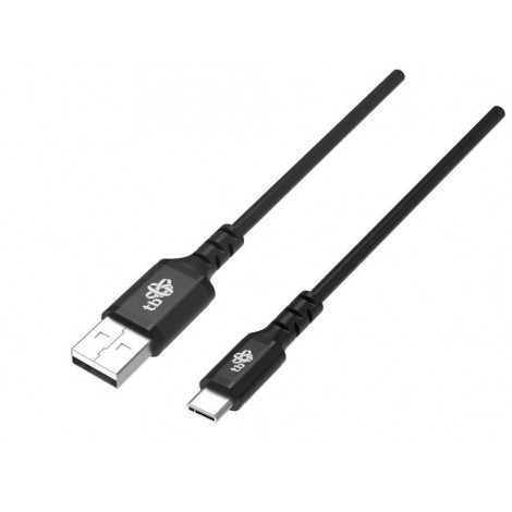 Kabel USB-USB C 1,5 m silikonowy czarny