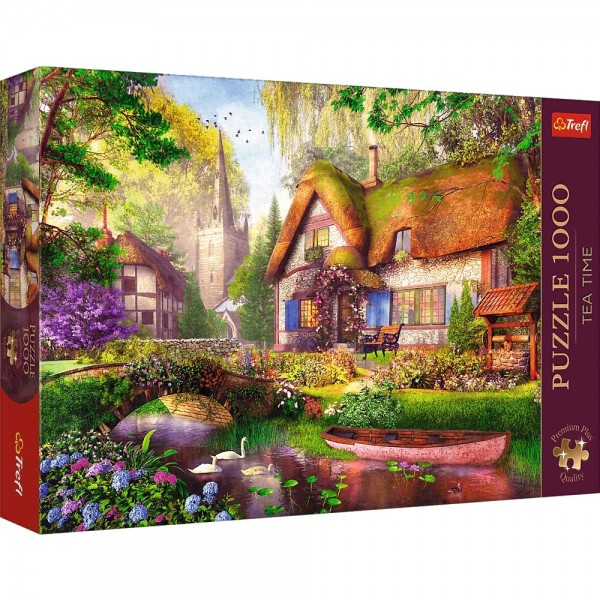 Puzzle 1000 elementów Premium Urocza chatka ...