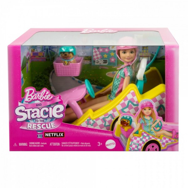 Lalka Barbie Stacie i pojazd filmowy ...