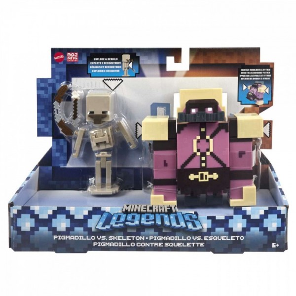 Zestaw figurek Minecraft Legends Pigmadillo vs ...