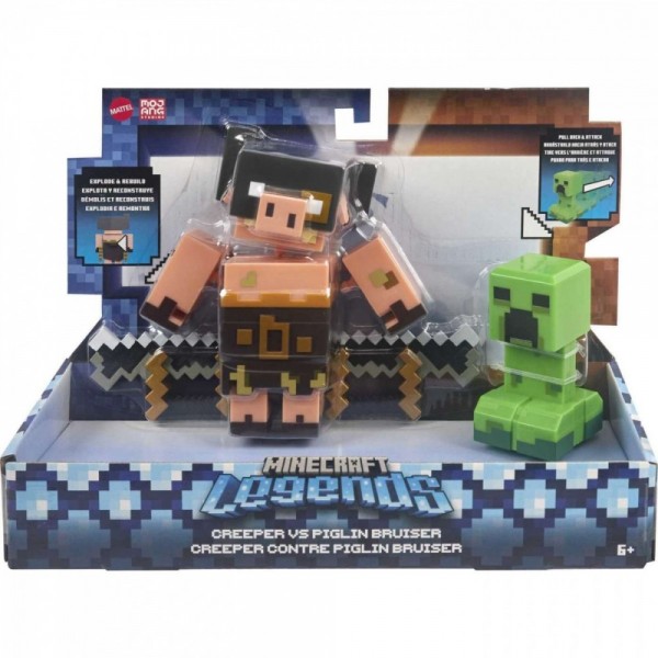 Zestaw figurek Minecraft Legends Creeper vs ...