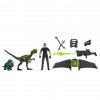 Zestaw figurek Jurassic World Ian Malcolm z dinozaurami