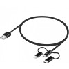 Kabel USB A na USB C/Micro USB/Lightning 2.1/3/2.4 A