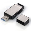 Czytnik kart SD/microSD USB 3.0 srebrny