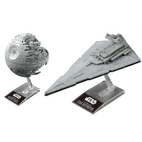 Model plastikowy Star Wars Gwiazda Śmierci i Krążownik Imperium 1/14500