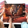 Puzzle 1000 elementów Premium Dziki Leopard