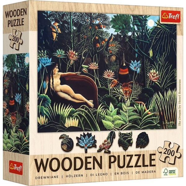 Puzzle drewniane 200 elementów Sen Henri ...