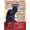 Puzzle drewniane 200 elementów Czarny Kot Theophile Alexandre Steinlen