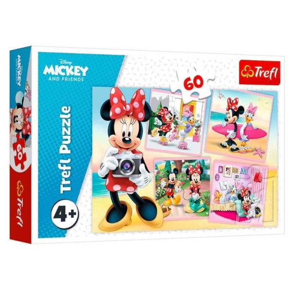 Puzzle 60 elementów Urocza Minnie