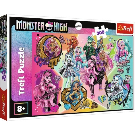 Puzzle 300 elementów Zombie górą Monster High