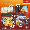 Puzzle 4w1 Król Lew odważny