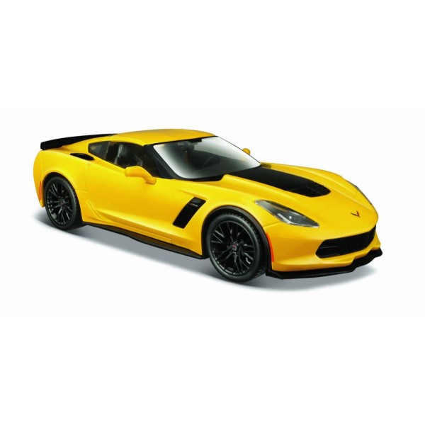 Model metalowy Corvette Z06 1/24 żółty