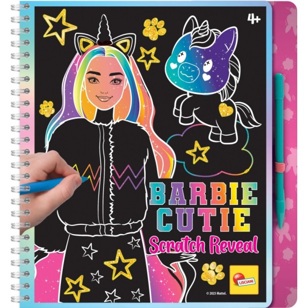 Książeczka Barbie zdrapywanka i szkicownik