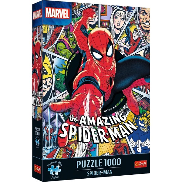 Puzzle 1000 elementów Premium Plus Spider-man