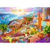 Puzzle 1000 elementów Premium Plus Quality Z wizytą na Santorini