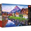 Puzzle 1000 elementów Premium Plus Quality Alpejskie miasteczko, Szwajcaria