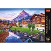 Puzzle 1000 elementów Premium Plus Quality Alpejskie miasteczko, Szwajcaria