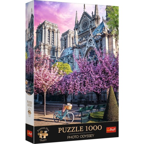 Puzzle 1000 elementów Premium Plus Quality Katedra Notre-Dame, Paryż