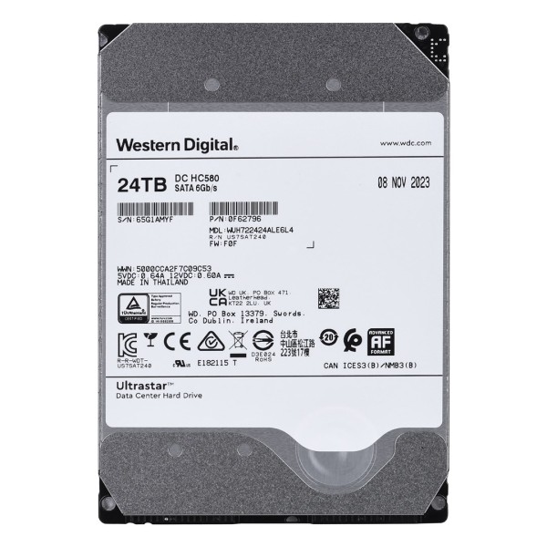 Western Digital Ultrastar DC HC580 3.5" ...